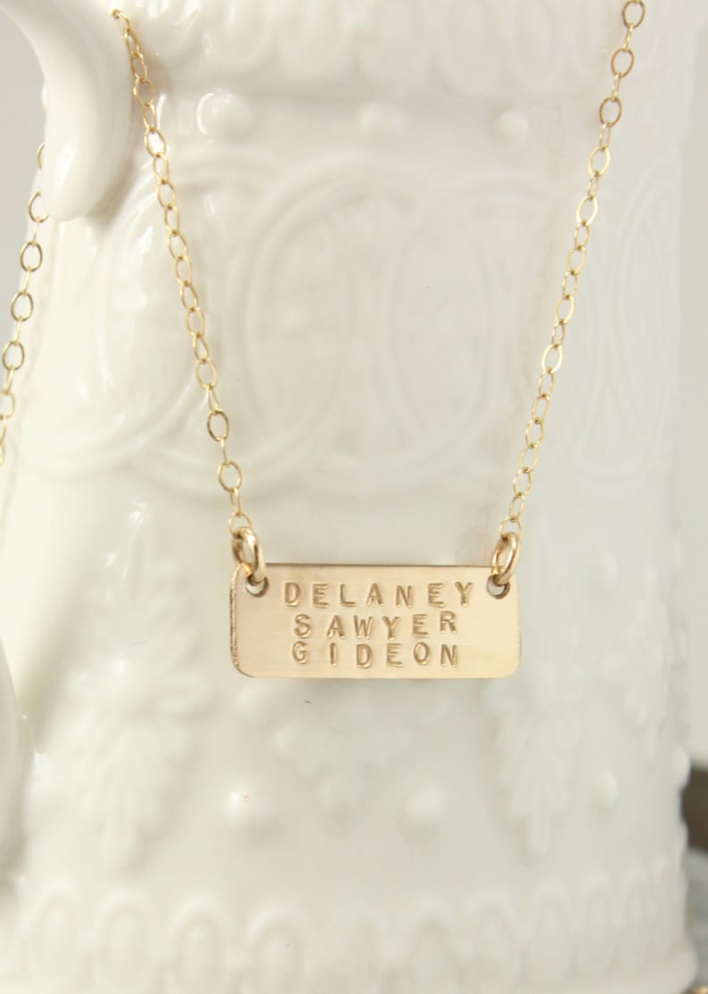 bar necklace personalized kids name necklace christmas gift name necklace gold 14k gift for mom necklace for mom tyi gift for women