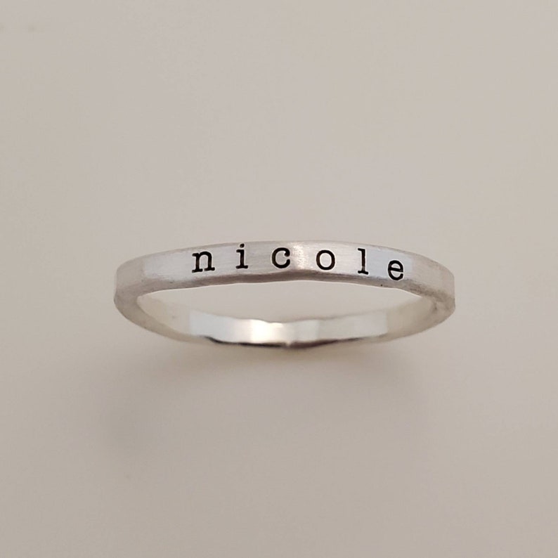 Stackable Ring | Stacking Name Rings | Gift for teen | Birthday Day Gift | Personalized Name Rings | Personalized Jewelry | Going Golden