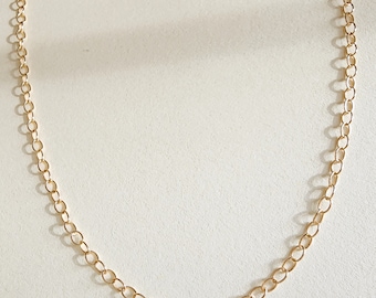 Gold Cable Chain | Silver Necklace Chain | Silver Necklace Chain | Chain for Charm Necklace | Chain for Tags | Gift for Mom | Gift for Her