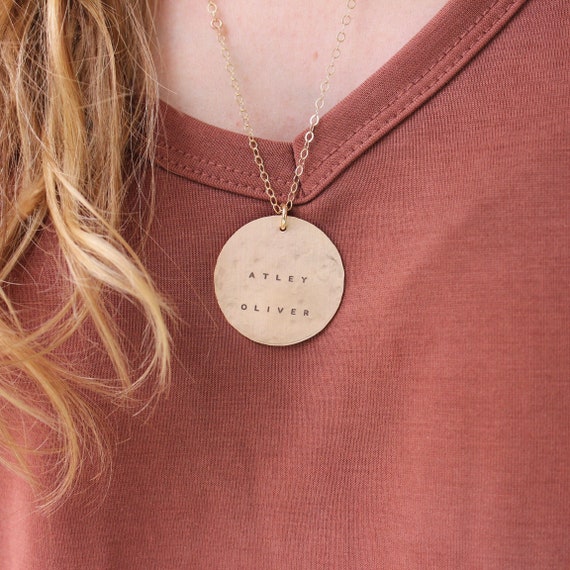 Large name necklace discount