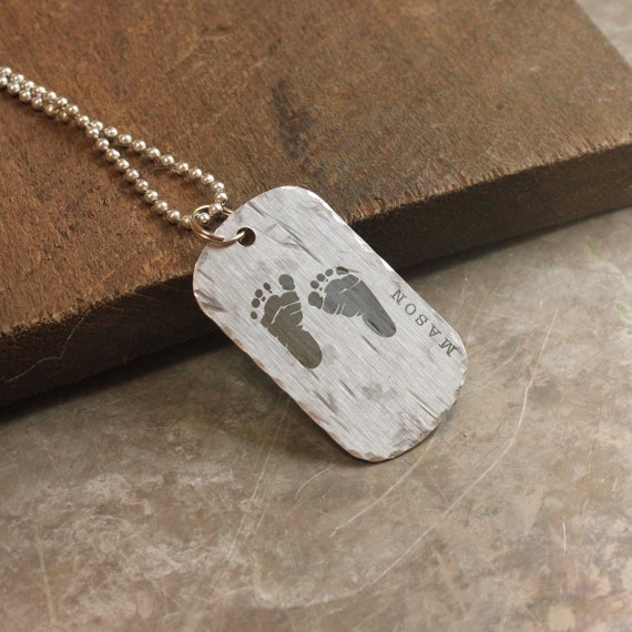 baby dog tags necklace