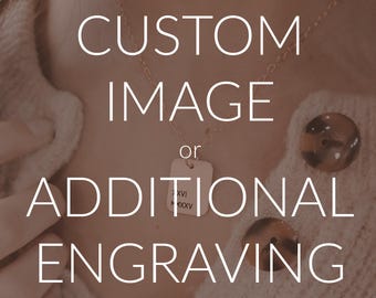 Custom Image or Engraving on Back Upcharge Christmas Gift | Mother's Day Gift