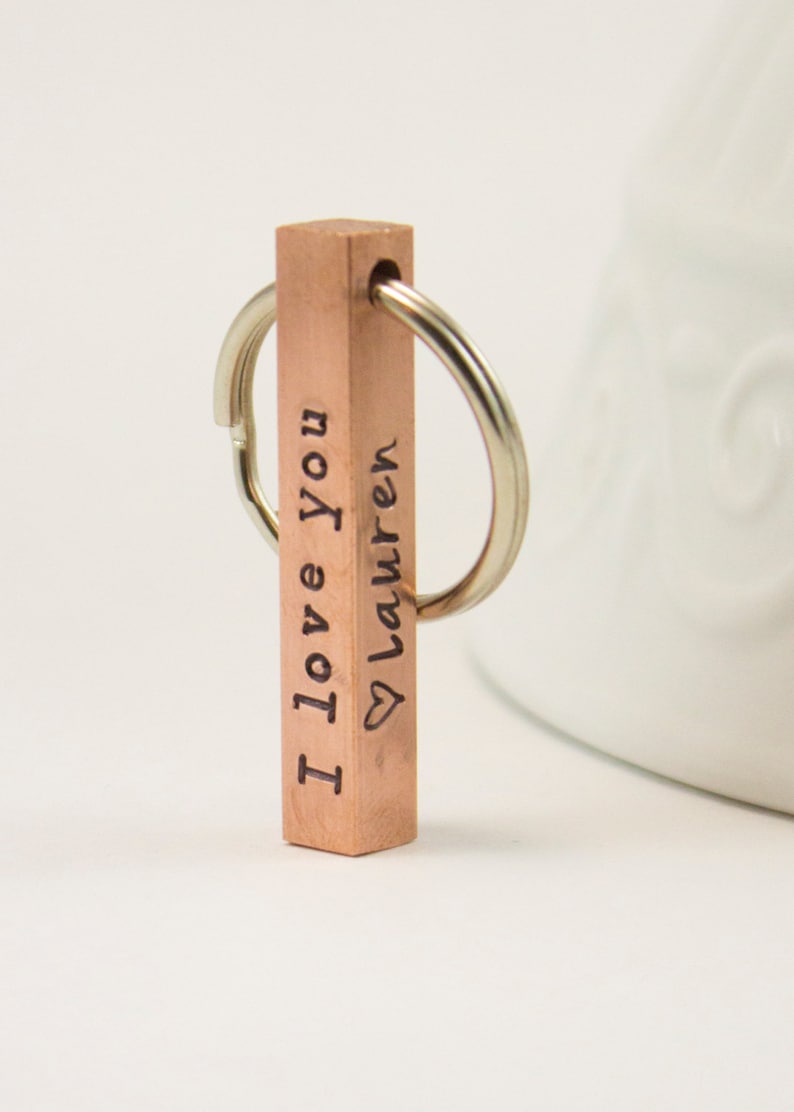 Keyring With Names Personalized Gift for Guys Personalized Etsy