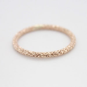Sparkly Ring | Gold Filled Sparkle Ring | Sparkly Spacer Ring | Stacking Ring | Textured Gold Filled Ring | Unique Yellow Gold Ring