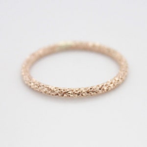 Sparkly Ring | Gold Filled Sparkle Ring | Sparkly Spacer Ring | Stacking Ring | Textured Gold Filled Ring | Unique Yellow Gold Ring