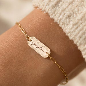 Handwriting Bracelet Custom Signature Jewelry | Personalized Mom Gift | Remembrance Keepsake | Unique Handwritten Message Bracelet
