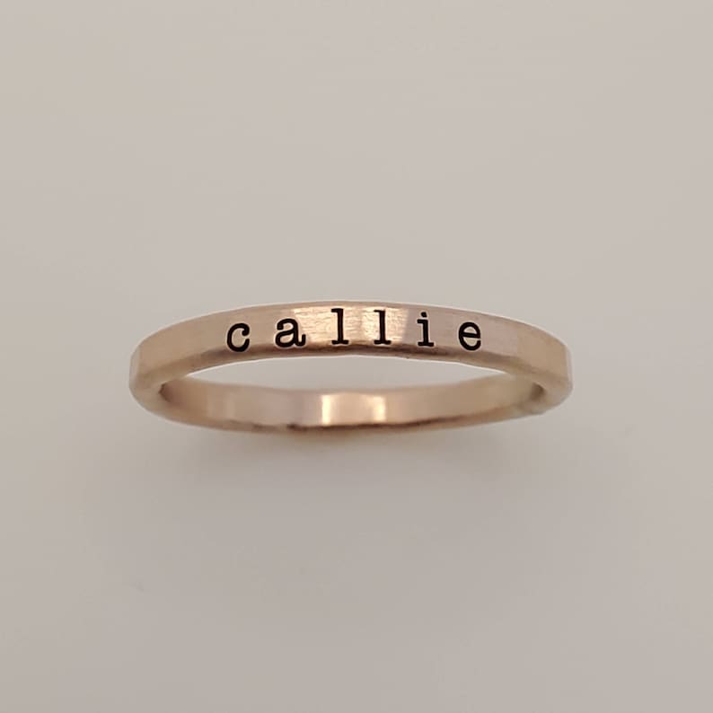 Stackable Ring | Stacking Name Rings | Gift for teen | Birthday Day Gift | Personalized Name Rings | Personalized Jewelry | Going Golden
