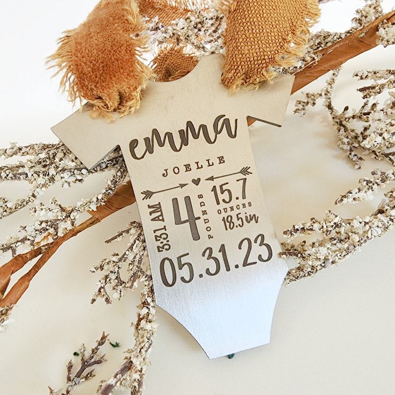 Baby's First Christmas Ornament | Baby Ornament | First Christmas | New Baby Gift | Unique Gift | Holiday Ornament | 2024 Ornament