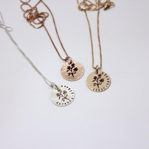 rose gold mothers day necklace