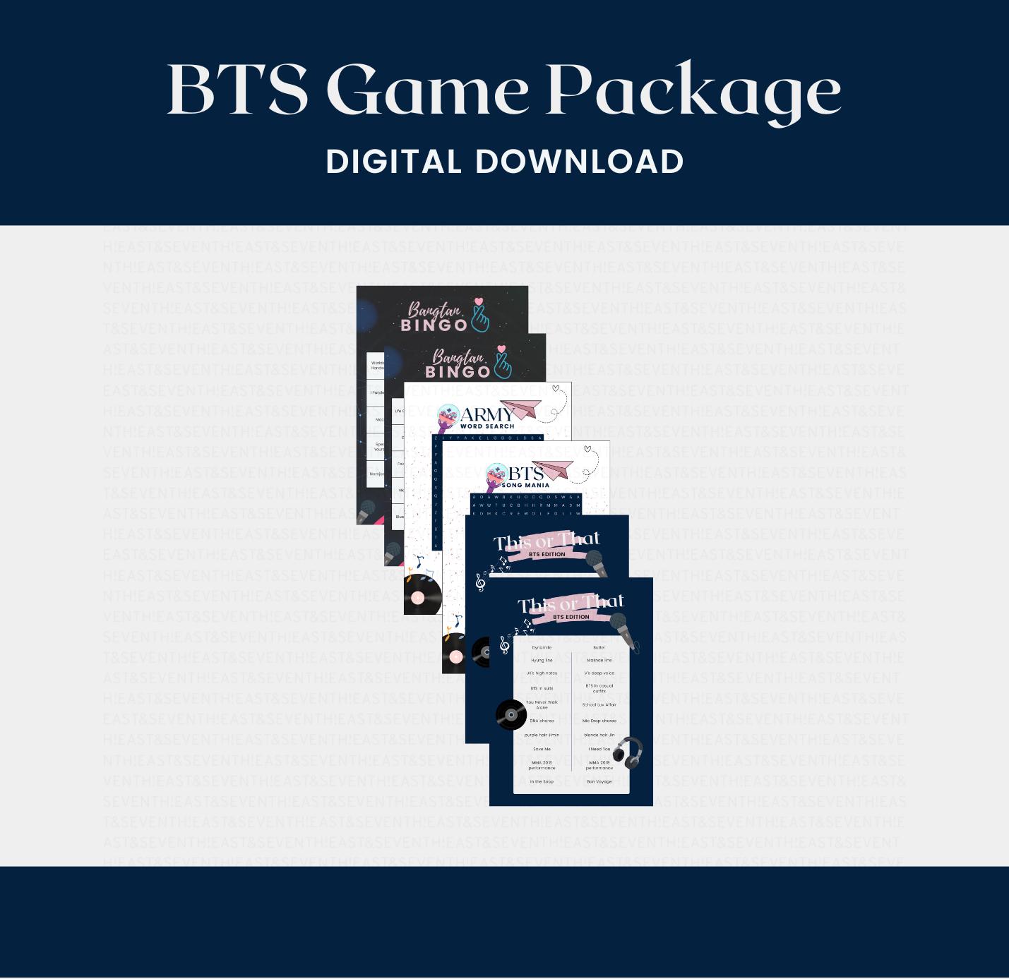 BTS Kpop Party Games | Kpop Printable Bingo Card | BTS Printable This ...