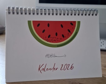 Desk calendar melon Islamic