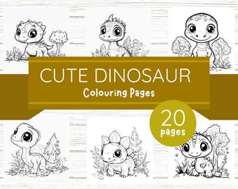 Cute Dinosaur Colouring Pages | Dinosaur Kids Colouring Pages | png | pdf