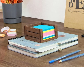 Solid Walnut Note Holder & Desk Organizer | 3Line Series