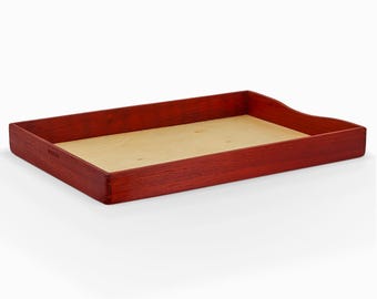 Padauk Wood A4 Paper Tray: Handmade Document Box