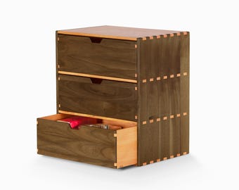 Solid Wood Desk Drawer Cabinet A4 File Storage Box School Office Supplies 2 Size Options 3 Colors To Choose (Color : C, Size : 2