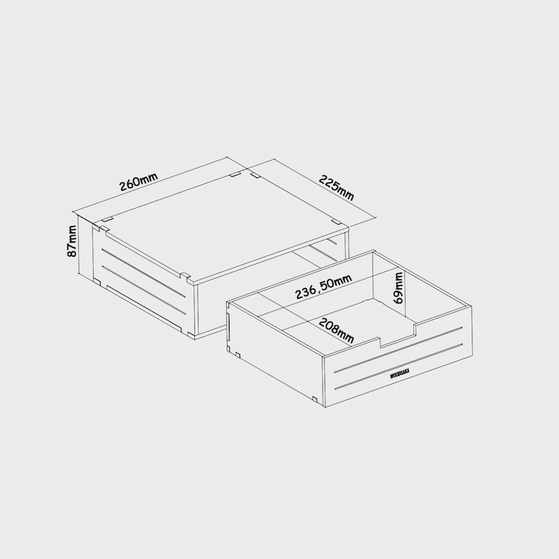 Solid Cherry Wood Monitor Stand with Storage Drawer image 5