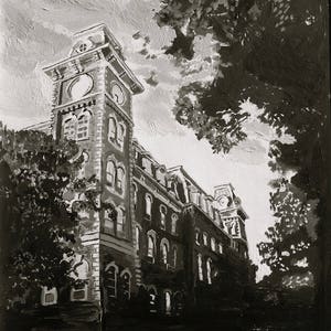 University of Arkansas - Old Main B&W