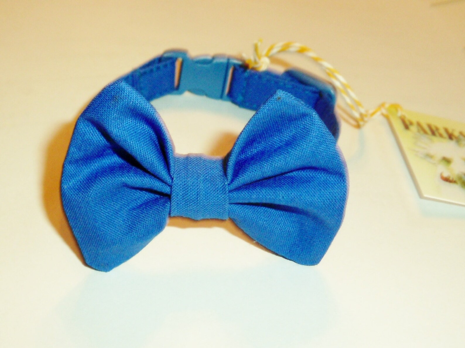 Kitten Bow Tie Collar in Royal Blue Etsy