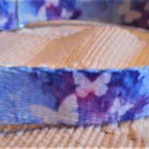 Webbing Collar For Dogs Featuring Anchors or Butterflies