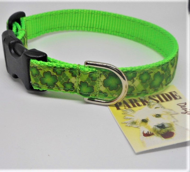 Shamrock Dog Collar Etsy