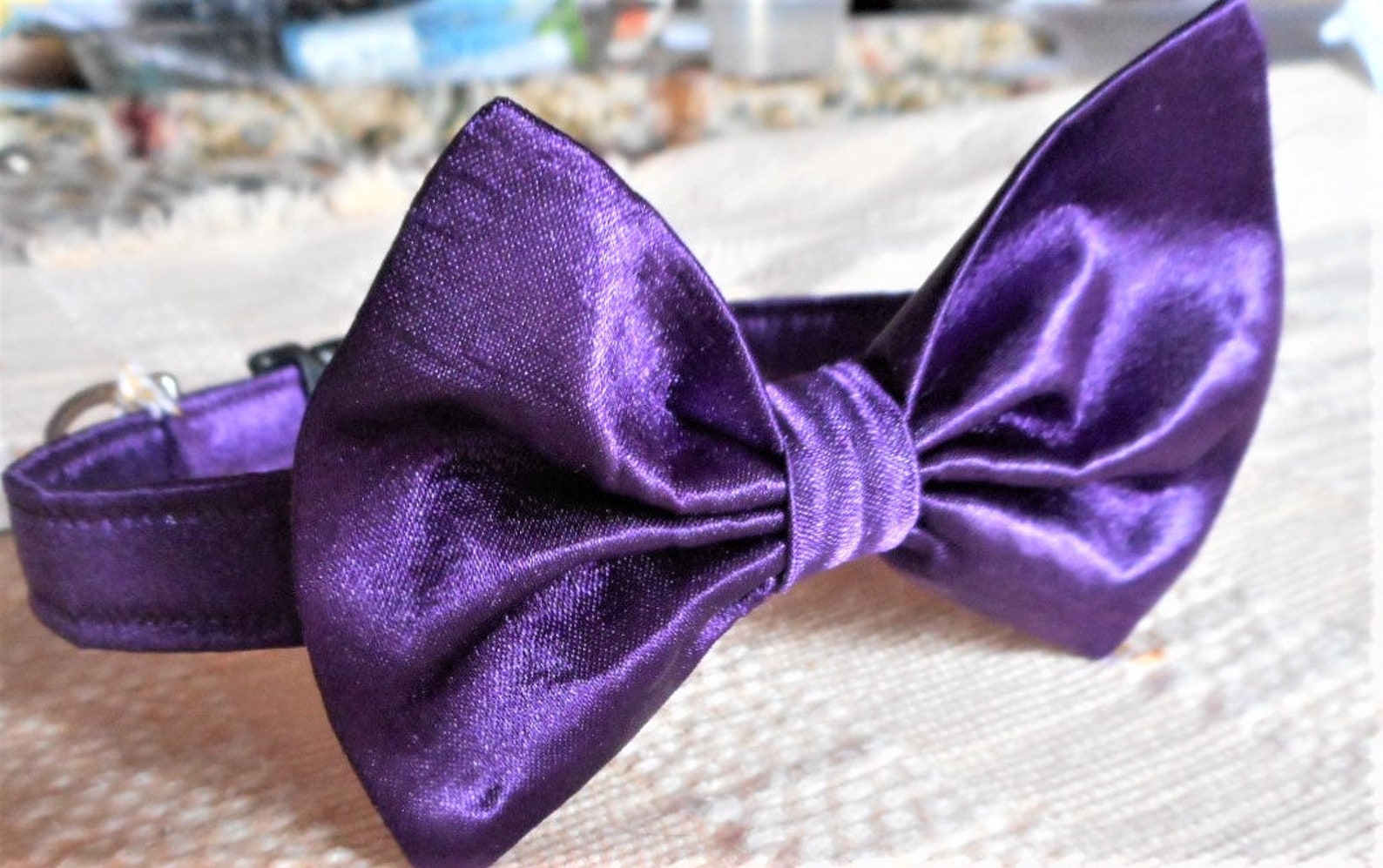 Weddings Party Purple Bow Tie Collars for Dogs - Etsy