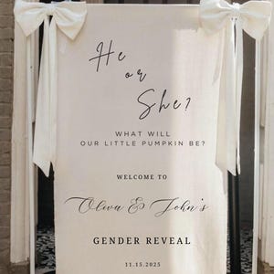 Personalisiertes Gewebe-Babyparty-Willkommensschild: Kundenspezifisches Dekor