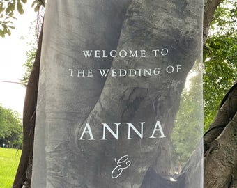 Placa de boas-vindas de tecido para casamento, Placa de boas-vindas personalizada para casamento, Placa de tecido, Placas de casamento de linho personalizadas, Placa de renda, Placa de casamento de linho