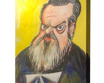 Orson Welles 80 by Mark Redfield CANVAS PRINT