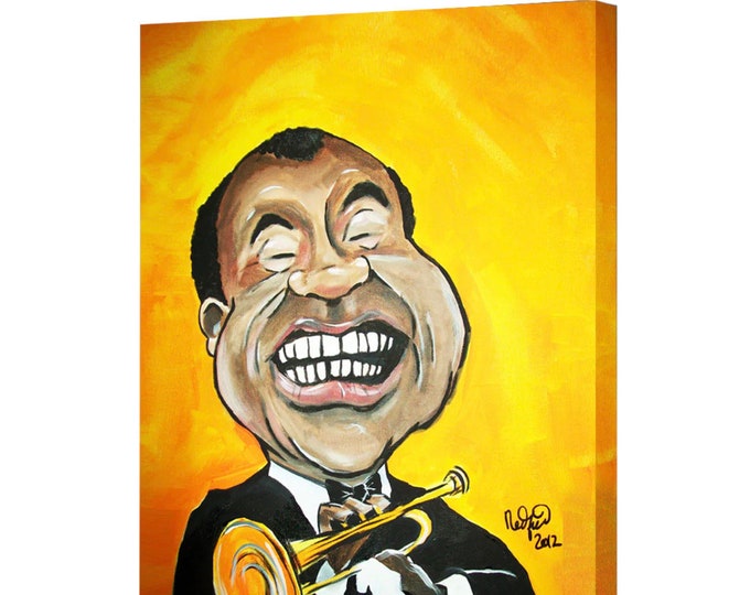 Louis Armstrong by Mark Redfield  Canvas Print