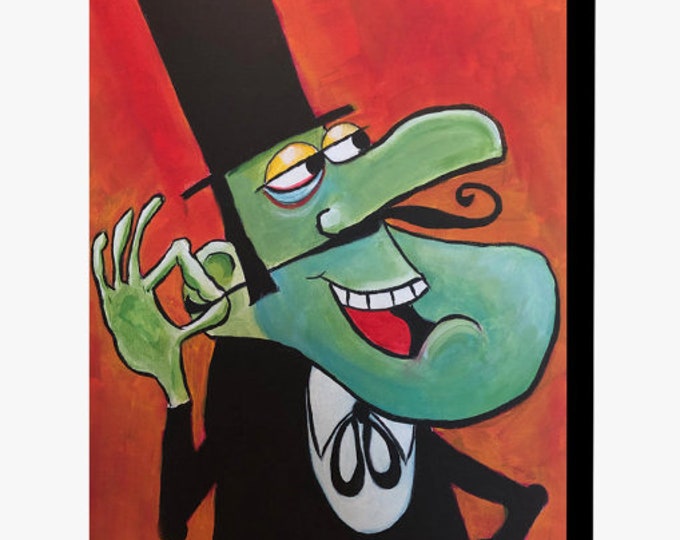 Snidely Whiplash by Mark Redfield CANVAS PRINT