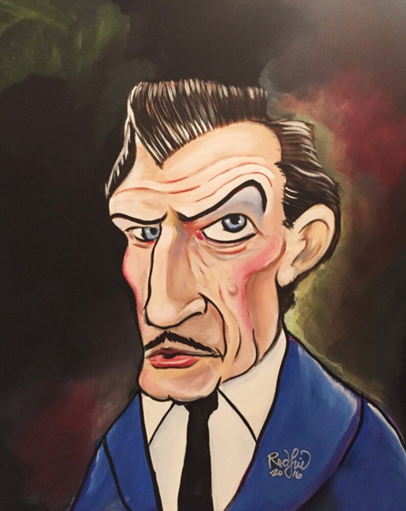 Vincent Price by Mark Redfield digital canvas print