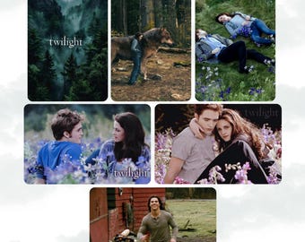 Twilight Saga Sticker - Precut Square Sticker - Matte or Holographic Finish - Pick your design