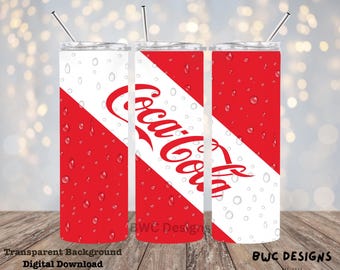Coca Cola Drink, 20oz Libbey Glass Can Tumbler Sublimation/UVDTF Design Digital Png File