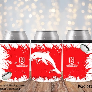 NRL Delfine Dosenkühler Sublimation / UVDTF Design Digitale Png-Datei