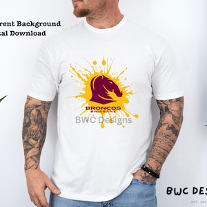 NRL Brisbane Broncos, Trasferimento T-shirt, File PNG digitale, Trasferimenti termici