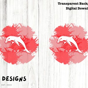 NRL Delfine, Autountersetzer-Sublimationsdesign, digitale PNG-Datei