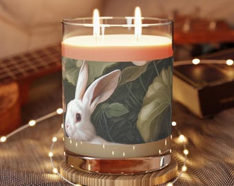 Scented Glass Candle, 11oz - Gift Idea, Bathroom Decor, Relaxation Candle - Bath Candle, Aromatherapy Candle - Vegan