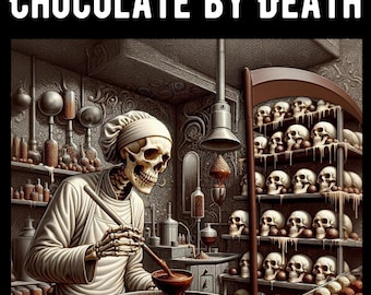 Chocolate by Death - Unisex organic cotton fun t-shirt - gift for him gift for her gift for dad gift for mother father