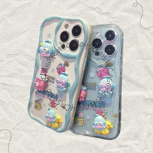 Niedliche 3D Enten Cartoon Wave Shell Soft Case für Samsung Galaxy S25 S24 Ultra S23 Plus S22 S21 FE A31 A51 A30S