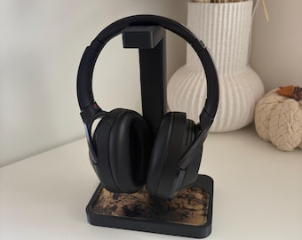 Headphone Stand for AirPods or all Over-Ear Headphones | Unique Support Holder Display for Headphone Care | Tech Accessory Gift - Stand Only