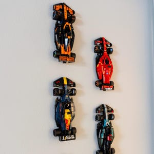 LEGO Speed Champions for Formula 1 F1 Cars Speed Champions Wall Mount Hook Bracket | Space-Saving Storage for Displaying Cars & Collectibles