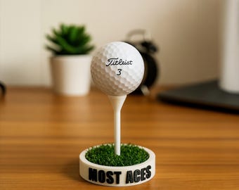 Espositore per palline da golf / Perfetto ricordo e regalo di palline da golf / Festa del papà, ricordo di una buca in uno