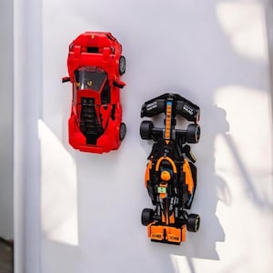 LEGO Speed Champions for Formula 1 F1 Cars Speed Champions Wall Mount Hook Bracket | Space-Saving Storage for Displaying Cars & Collectibles