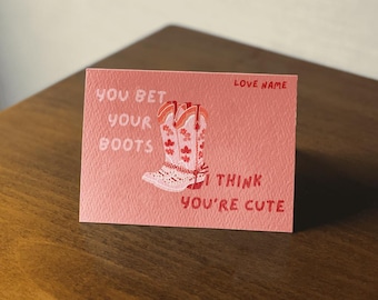 DIY Valentine's Card Template | Digital Download | Printable Love Card