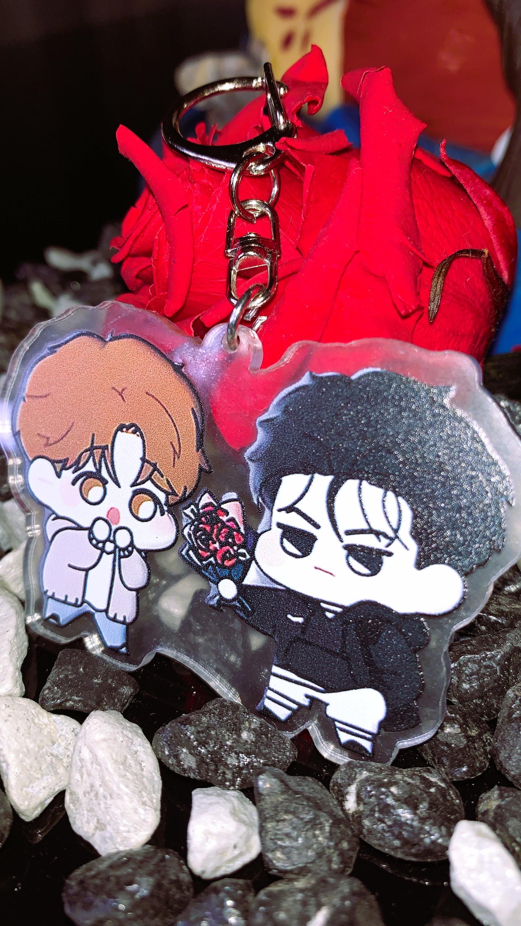 Jinx BL Keychain – Kim Dan & Joo Jaekyung Chibi | Premium Acrylic