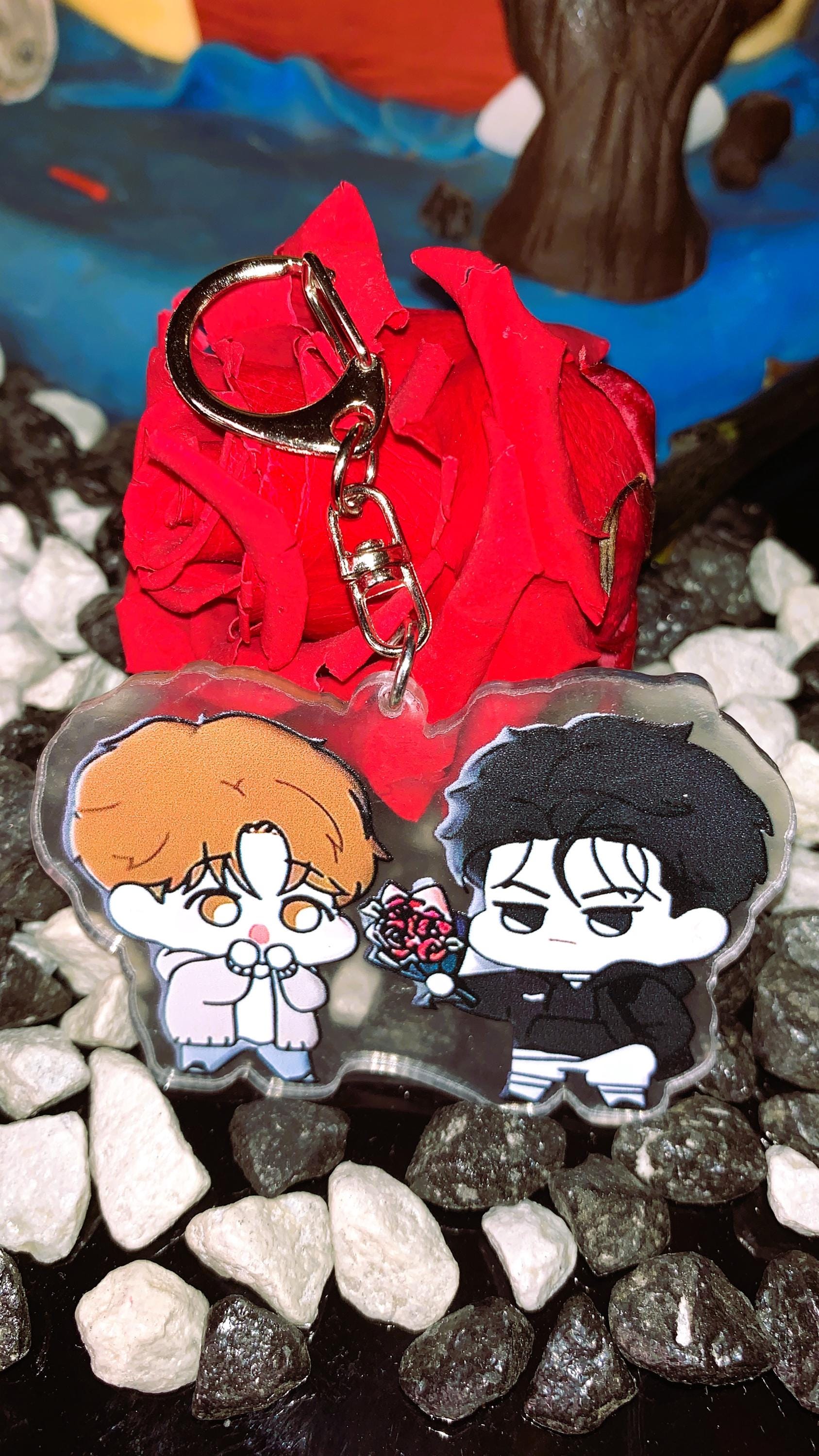 Jinx BL Keychain – Kim Dan & Joo Jaekyung Chibi | Premium Acrylic
