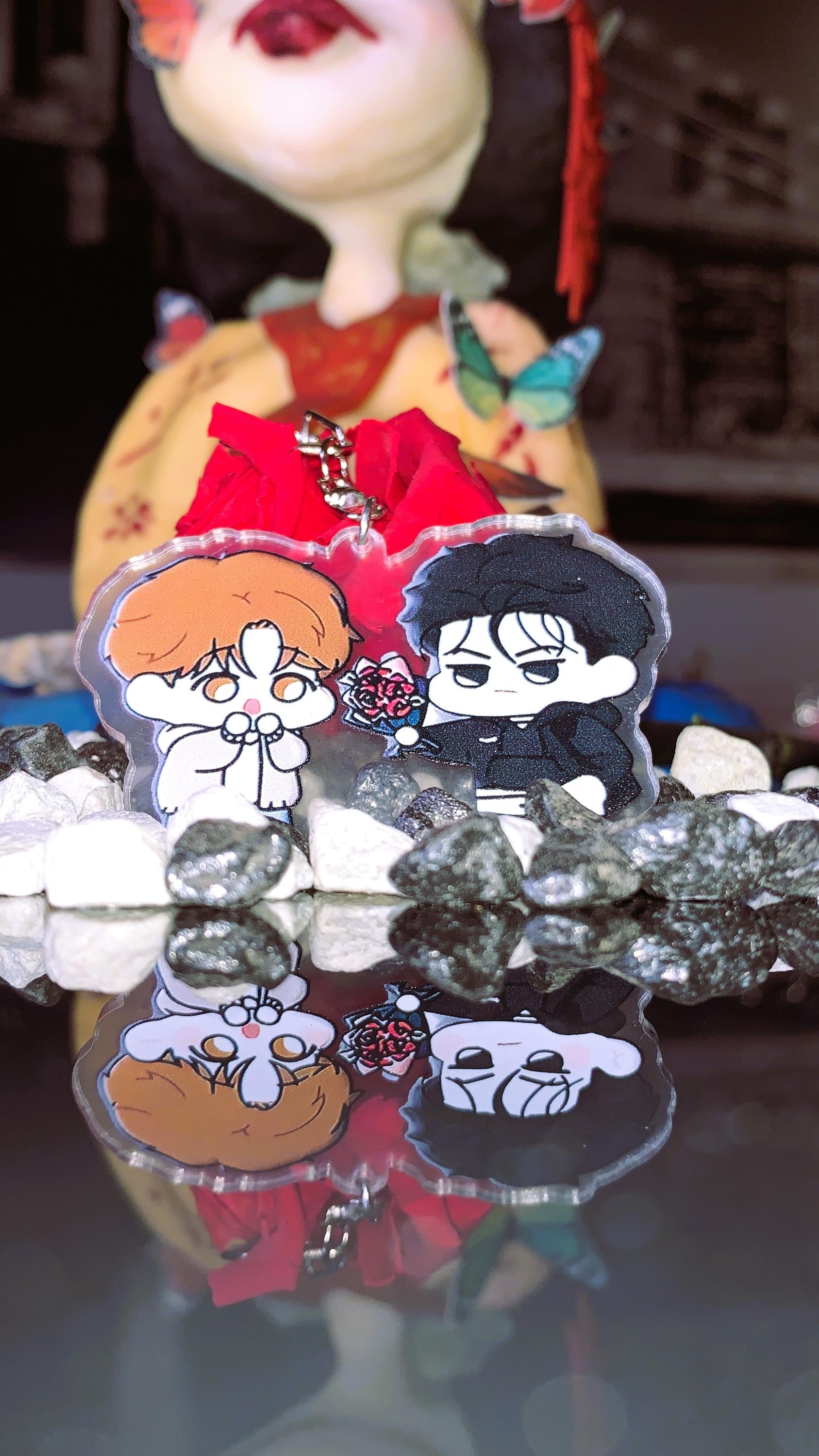 Jinx BL Keychain – Kim Dan & Joo Jaekyung Chibi | Premium Acrylic