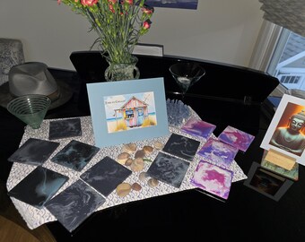 Accent Furniture, wood accessories, custom inspirational signs and custom acrylic flour pour art pieces.