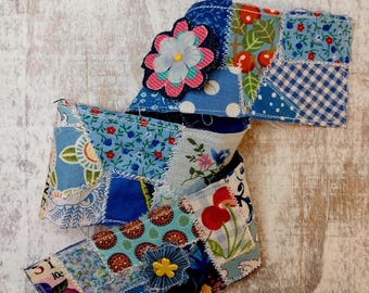 Handmade Fabric Snippet Roll: Junk Journal Ephemera Supply - Etsy