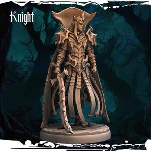 Dark Elf Knight Monolith Arts Army of Darkness D&D Mini Miniature